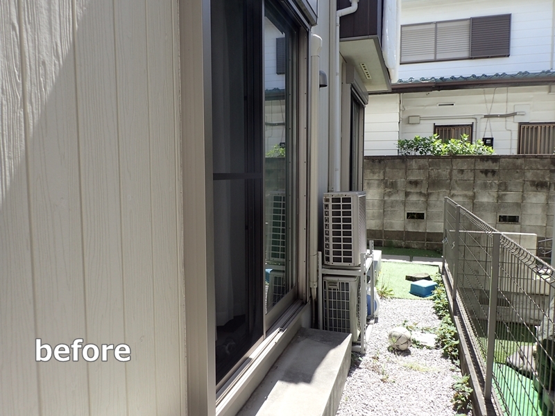 神奈川県川崎市多摩区サイディング外壁無機塗装　工事前